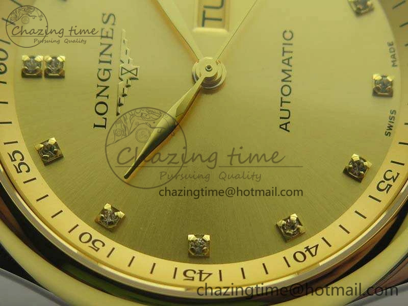 Master Collection SS YG LGF 1:1 Best Edition Gold Dial On SS YG Bracelet A Comfortable 7591
