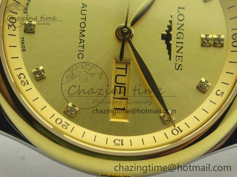 Master Collection SS YG LGF 1:1 Best Edition Gold Dial On SS YG Bracelet A Comfortable 7591