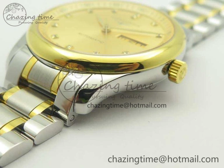 Master Collection SS YG LGF 1:1 Best Edition Gold Dial On SS YG Bracelet A Comfortable 7591