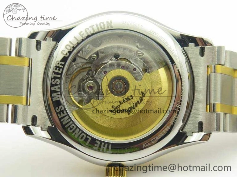 Master Collection SS YG LGF 1:1 Best Edition White Dial On SS YG Bracelet A Packable 7593