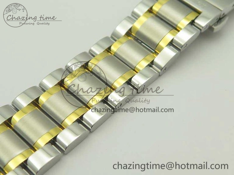 Master Collection SS YG LGF 1:1 Best Edition White Dial On SS YG Bracelet A Packable 7593
