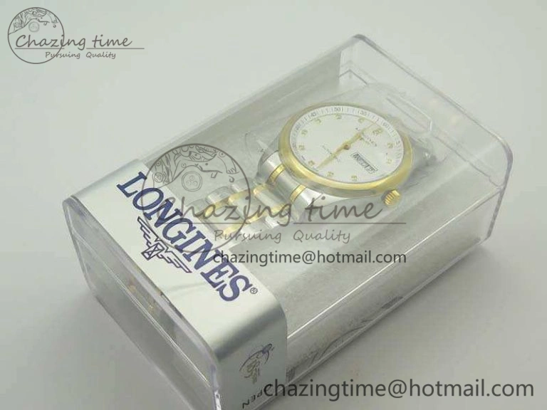 Master Collection SS YG LGF 1:1 Best Edition White Dial On SS YG Bracelet A Packable 7593