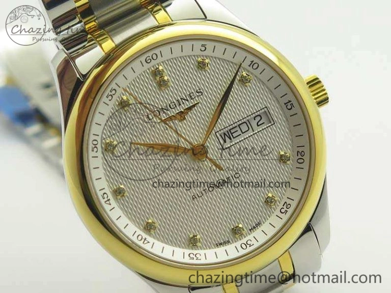 Master Collection SS YG LGF 1:1 Best Edition White Dial On SS YG Bracelet A Packable 7593