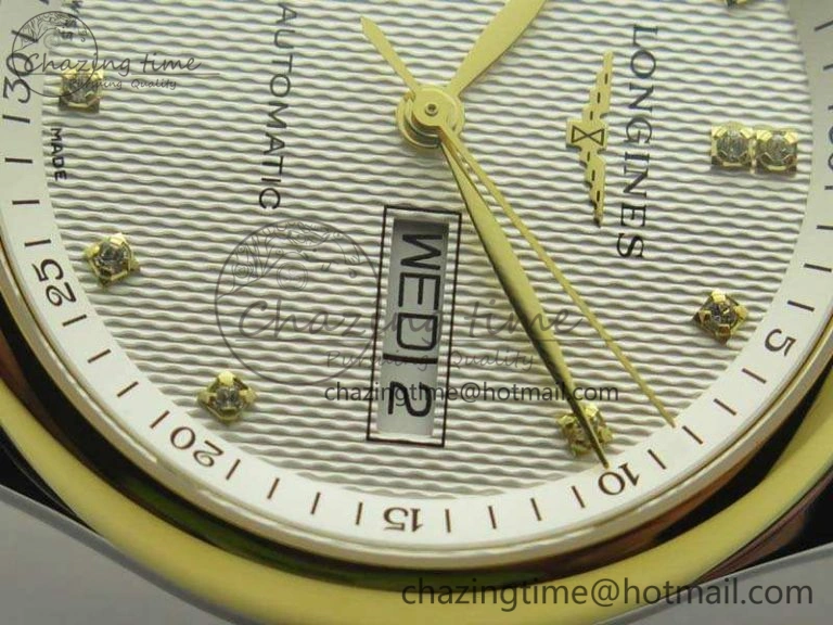 Master Collection SS YG LGF 1:1 Best Edition White Dial On SS YG Bracelet A Packable 7593
