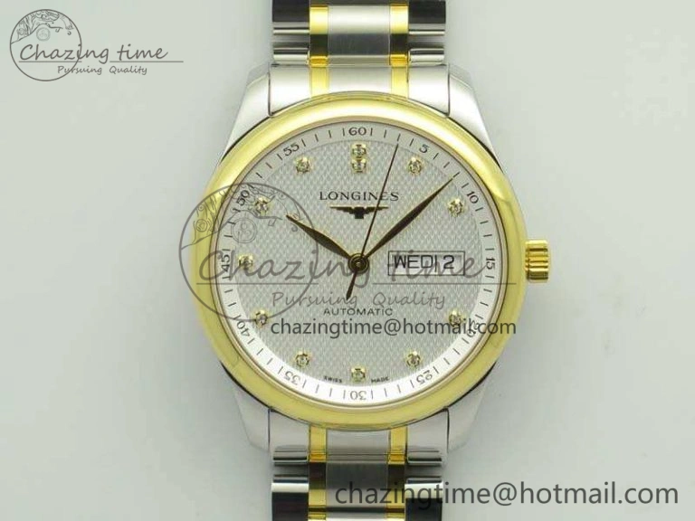 Master Collection SS YG LGF 1:1 Best Edition White Dial On SS YG Bracelet A Packable 7593
