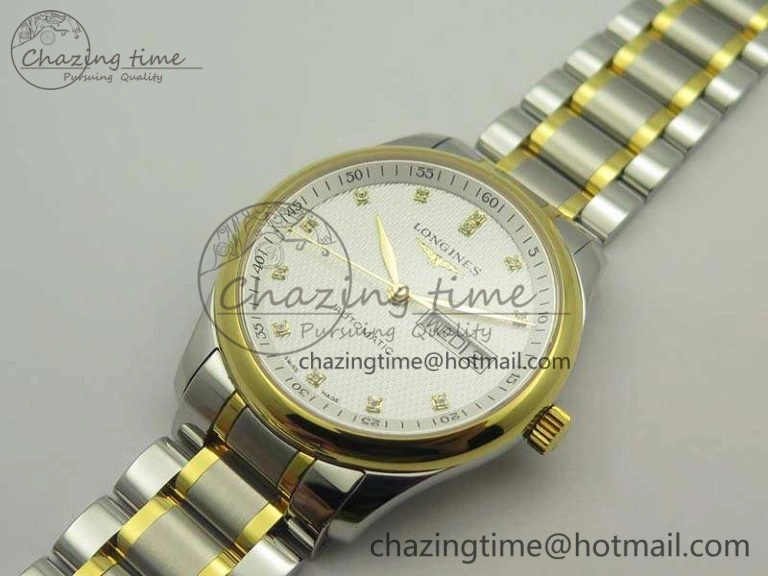 Master Collection SS YG LGF 1:1 Best Edition White Dial On SS YG Bracelet A Packable 7593