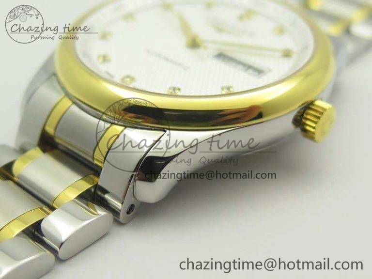 Master Collection SS YG LGF 1:1 Best Edition White Dial On SS YG Bracelet A Packable 7593