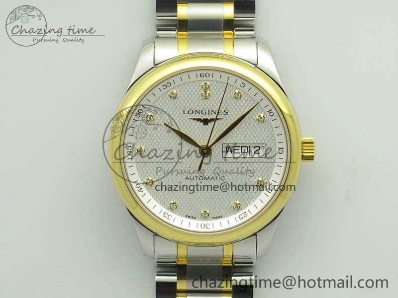 Master Collection SS YG LGF 1:1 Best Edition White Dial On SS YG Bracelet A Packable 7593