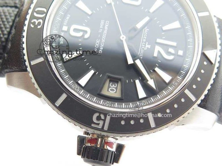 Unique Master Compressor Diving Automatic Navy SEALS 1:1 Noob Best Edition On Black Leather Strap A 7504