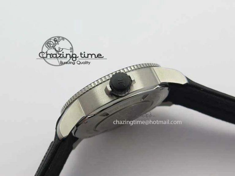 Unique Master Compressor Diving Automatic Navy SEALS 1:1 Noob Best Edition On Black Leather Strap A 7504