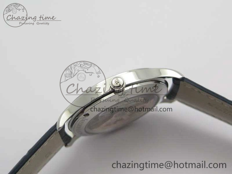 Master Control Date 1548530 SS ZF 1:1 Best Edition White Dial On Blue Leather Strap A899  Snug 7493