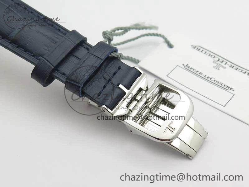 Master Control Date 1548530 SS ZF 1:1 Best Edition White Dial On Blue Leather Strap A899  Snug 7493