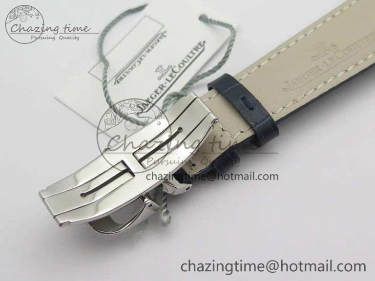 Master Control Date 1548530 SS ZF 1:1 Best Edition White Dial On Blue Leather Strap A899  Snug 7493
