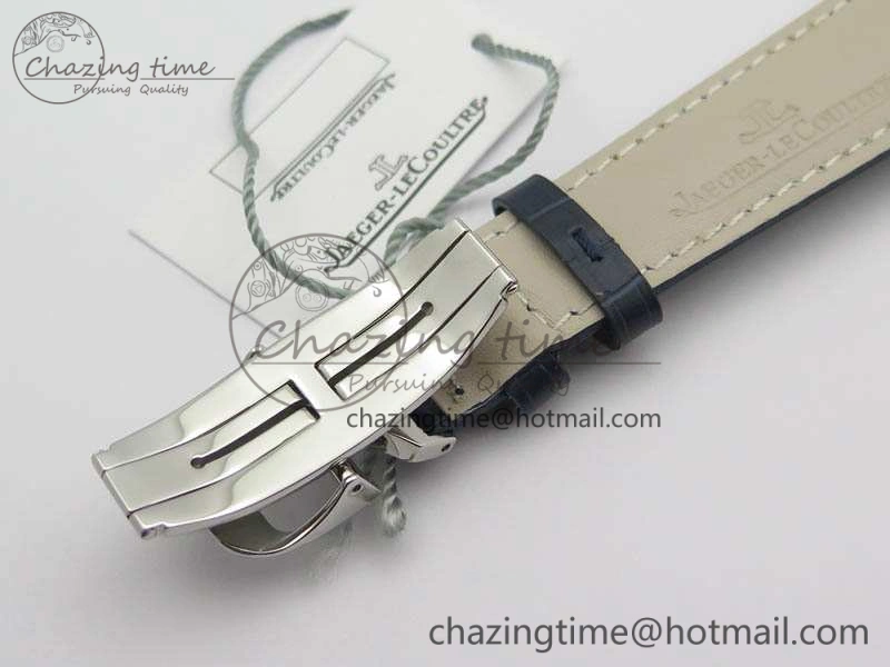 Master Control Date 1548530 SS ZF 1:1 Best Edition White Dial On Blue Leather Strap A899  Snug 7493
