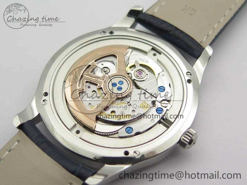 Master Control Date 1548530 SS ZF 1:1 Best Edition White Dial On Blue Leather Strap A899  Snug 7493