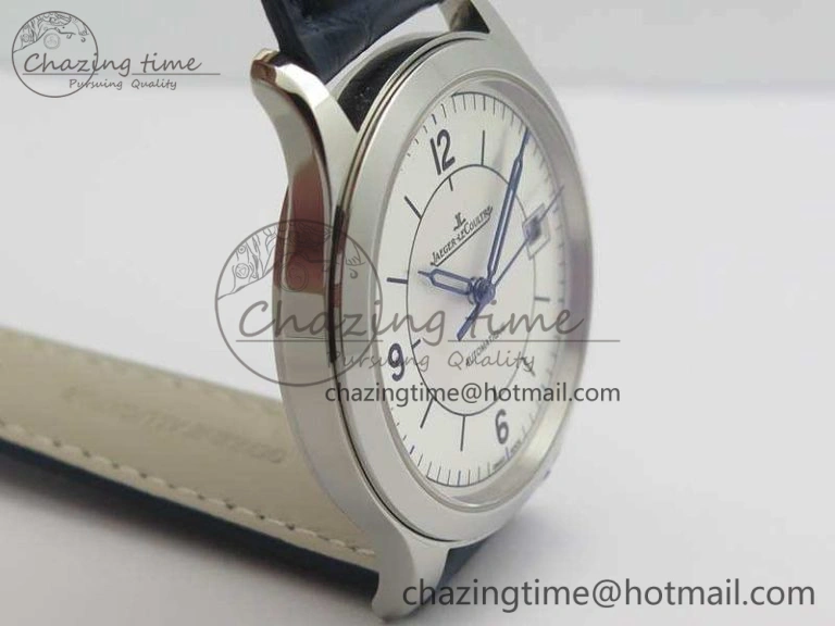 Master Control Date 1548530 SS ZF 1:1 Best Edition White Dial On Blue Leather Strap A899  Snug 7493
