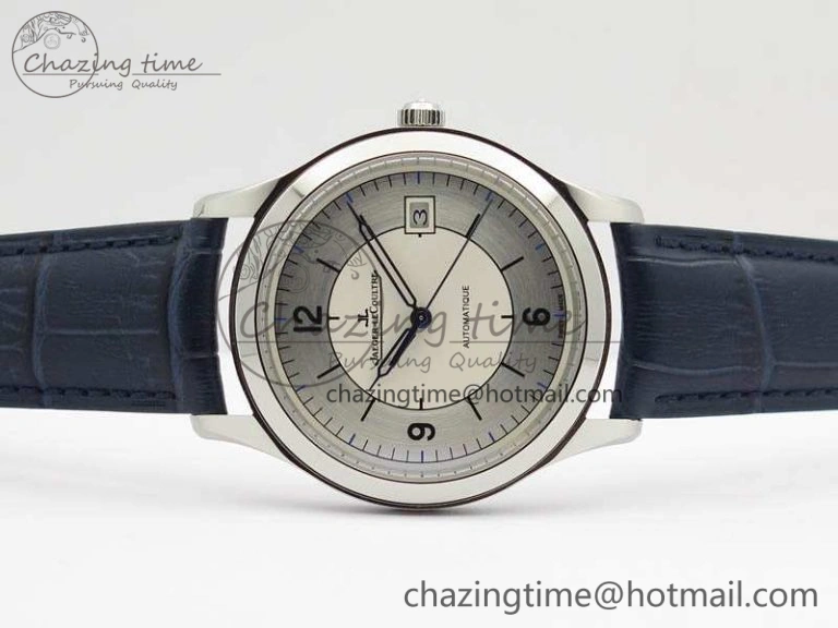 Master Control Date 1548530 SS ZF 1:1 Best Edition White Dial On Blue Leather Strap A899  Snug 7493