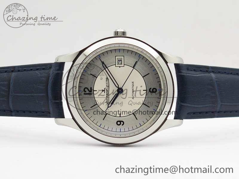 Master Control Date 1548530 SS ZF 1:1 Best Edition White Dial On Blue Leather Strap A899  Snug 7493