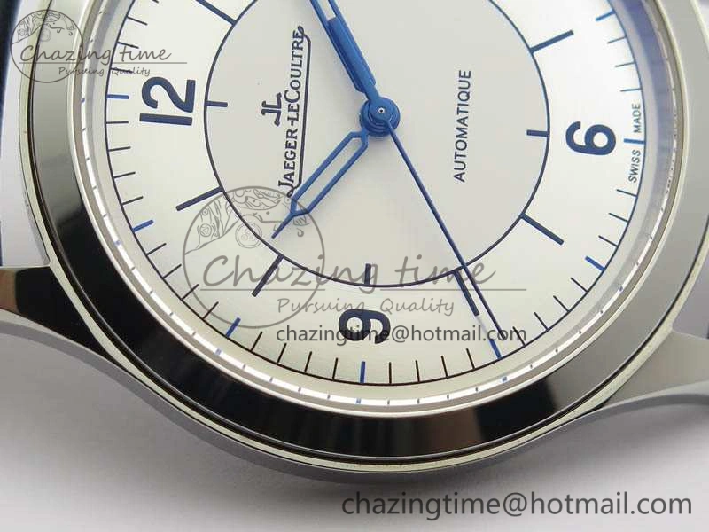 Master Control Date 1548530 SS ZF 1:1 Best Edition White Dial On Blue Leather Strap A899  Snug 7493