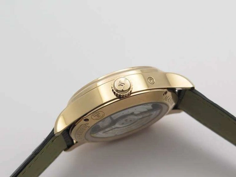 Master Control Power Reserve RG Black Dial On Black Leather Strap A BestValue 7491