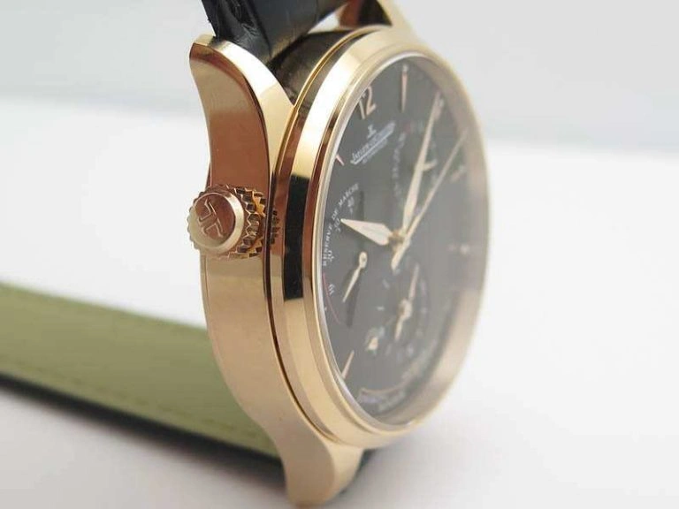 Master Control Power Reserve RG Black Dial On Black Leather Strap A BestValue 7491