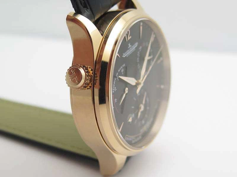 Master Control Power Reserve RG Black Dial On Black Leather Strap A BestValue 7491