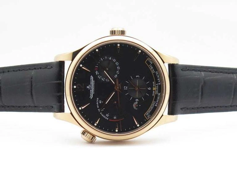 Master Control Power Reserve RG Black Dial On Black Leather Strap A BestValue 7491