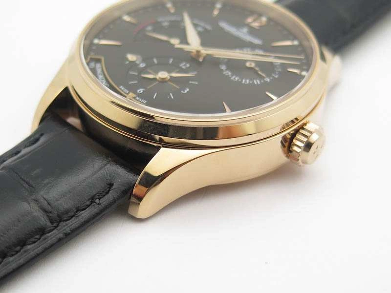Master Control Power Reserve RG Black Dial On Black Leather Strap A BestValue 7491