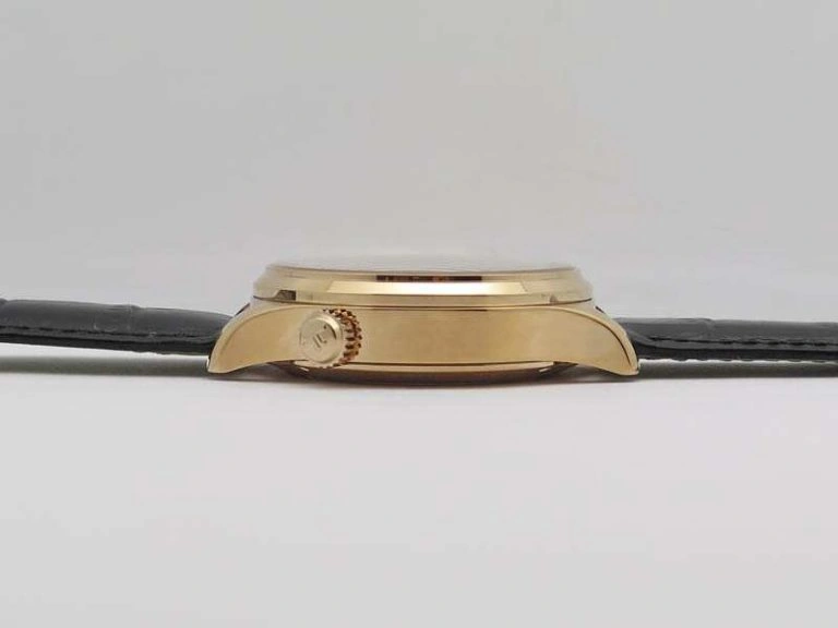Master Control Power Reserve RG Black Dial On Black Leather Strap A BestValue 7491