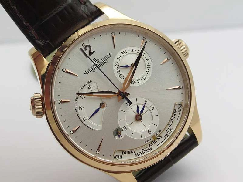 Refined Master Control Power Reserve RG Light Gray Dial On Brown Leather Strap A 7501