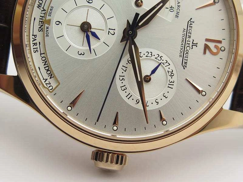 Refined Master Control Power Reserve RG Light Gray Dial On Brown Leather Strap A 7501