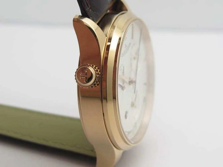 Master Control Power Reserve RG White Dial On Brown Leather Strap A Upgraded 7492