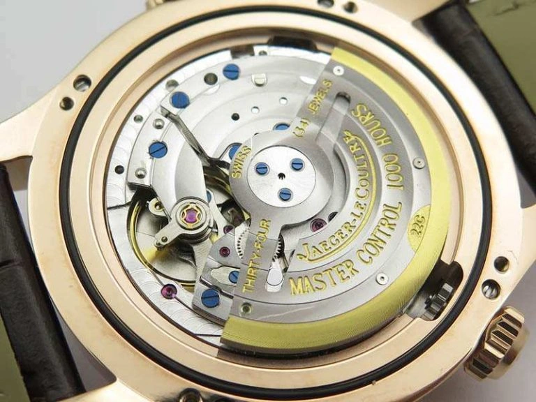 Master Control Power Reserve RG White Dial On Brown Leather Strap A Upgraded 7492