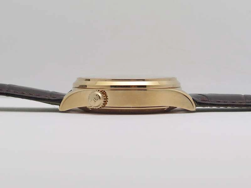 Master Control Power Reserve RG White Dial On Brown Leather Strap A Upgraded 7492