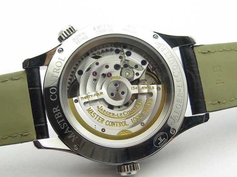 Master Control Power Reserve SS Black Dial On Black Leather Strap A Lightweight 7498