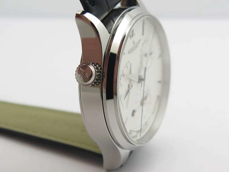 Master Control Power Reserve SS White Dial On Black Leather Strap A Neat 7496