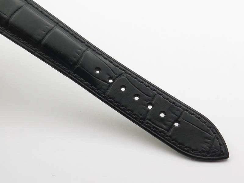 Master Control Power Reserve SS White Dial On Black Leather Strap A Neat 7496