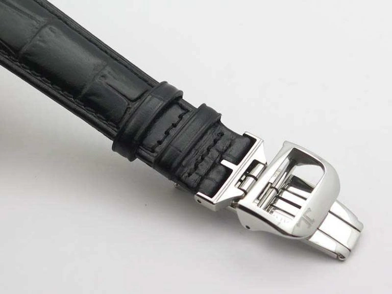 Master Control Power Reserve SS White Dial On Black Leather Strap A Neat 7496