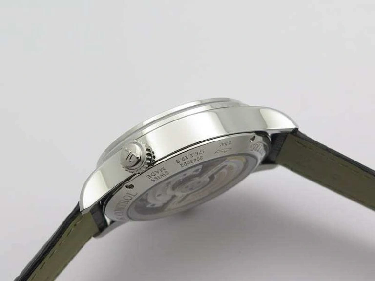 Master Control Power Reserve SS White Dial On Black Leather Strap A Neat 7496