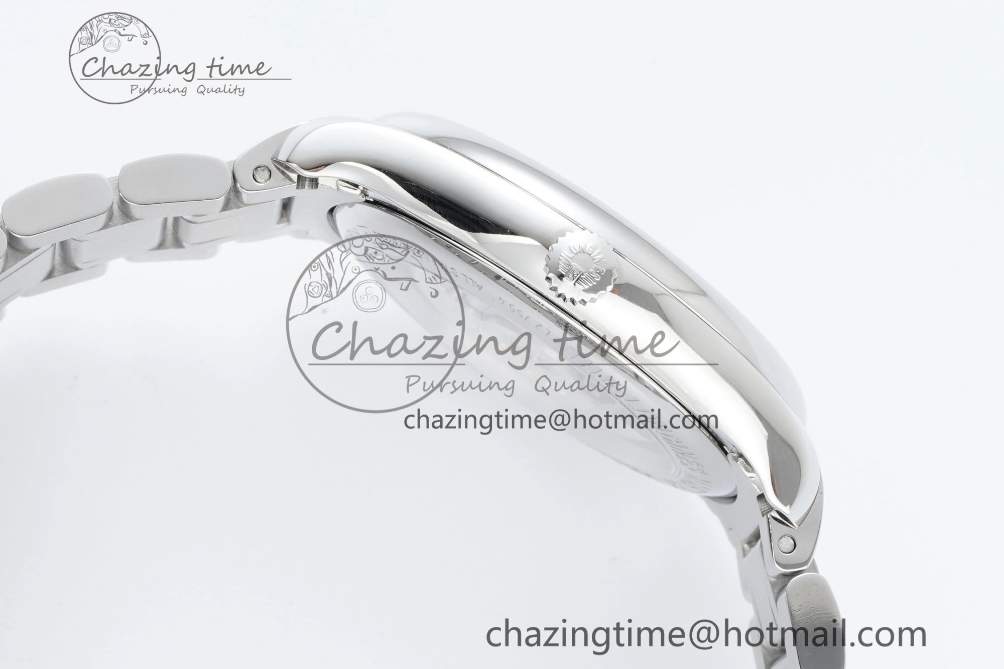 Reliable Master Day Date SS LGF 1:1 Best Edition White Textured Dial on SS Bracelet A2836 V 7550