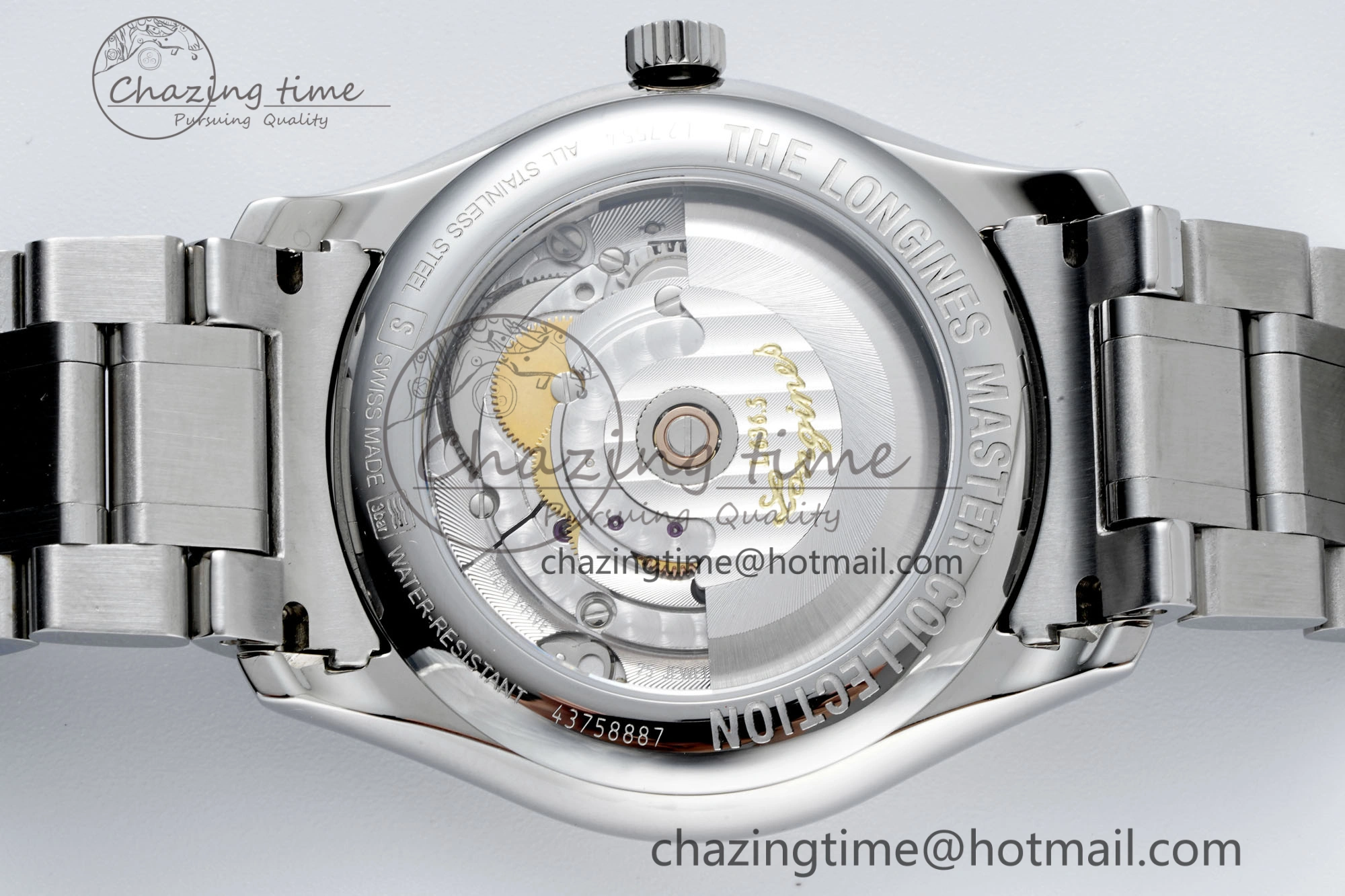 Reliable Master Day Date SS LGF 1:1 Best Edition White Textured Dial on SS Bracelet A2836 V 7550