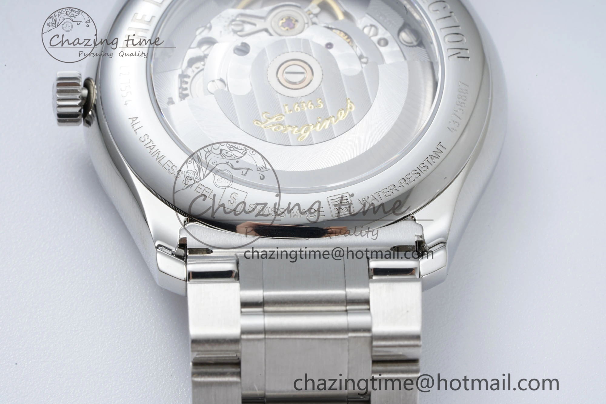 Reliable Master Day Date SS LGF 1:1 Best Edition White Textured Dial on SS Bracelet A2836 V 7550
