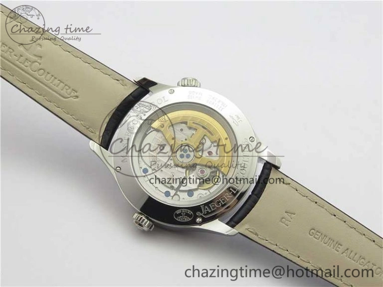 Master Geographic Real PR SS ZF 1:1 Best Edition Black Dial on Black Leather Strap A Lightweight 7454