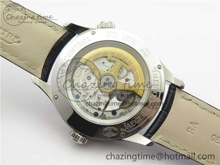 Master Geographic Real PR SS ZF 1:1 Best Edition Black Dial on Black Leather Strap A Lightweight 7454