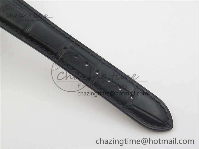 Master Geographic Real PR SS ZF 1:1 Best Edition White Dial on Black Leather Strap A Fashionable 7456