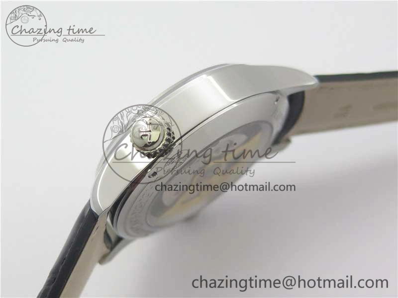 Master Geographic Real PR SS ZF 1:1 Best Edition White Dial on Black Leather Strap A Fashionable 7456