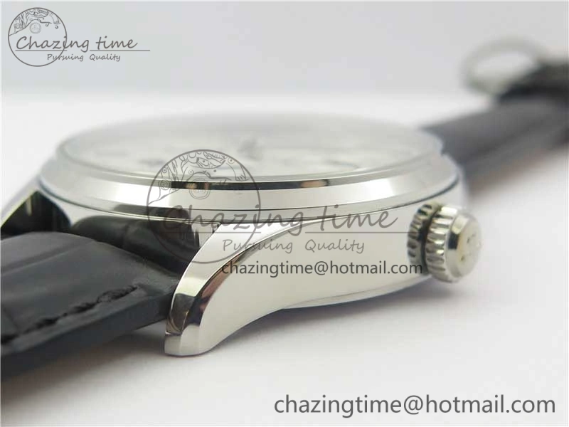 Master Geographic Real PR SS ZF 1:1 Best Edition White Dial on Black Leather Strap A Fashionable 7456
