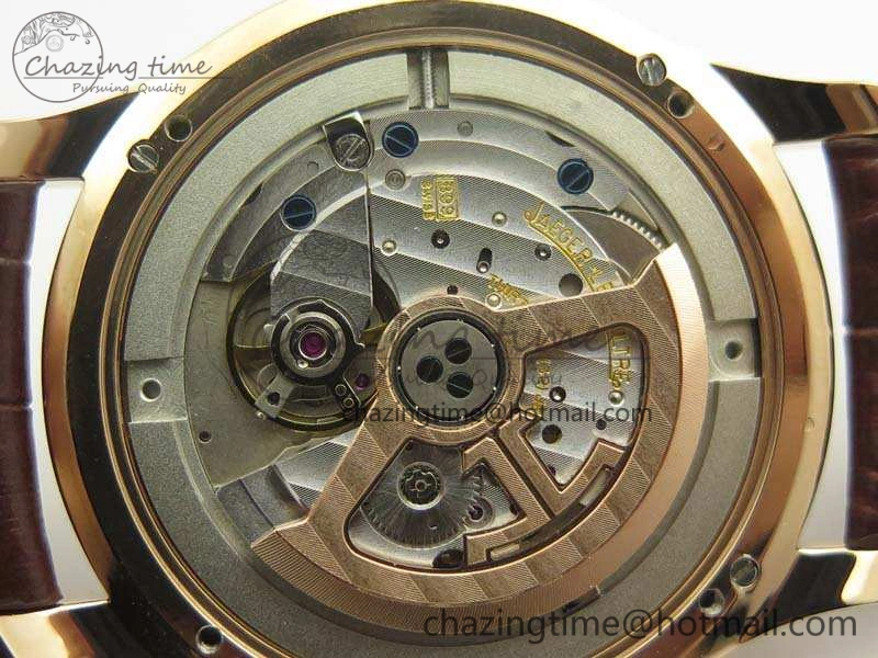 Master Grande Ultra Thin 1548420 RG ZF 1:1 Best Edition White Dial On Brown Leather Strap A Unisex 7480