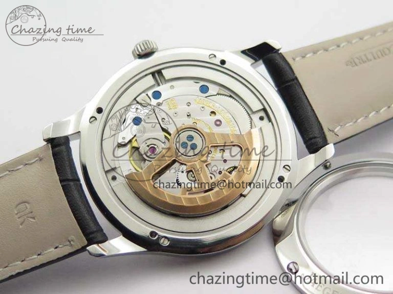 Master Grande Ultra Thin 1548420 SS ZF 1:1 Best Edition White Dial On Black Leather Strap A RelaxedFit 7495
