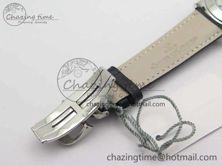 Master Grande Ultra Thin 1548420 SS ZF 1:1 Best Edition White Dial On Black Leather Strap A RelaxedFit 7495